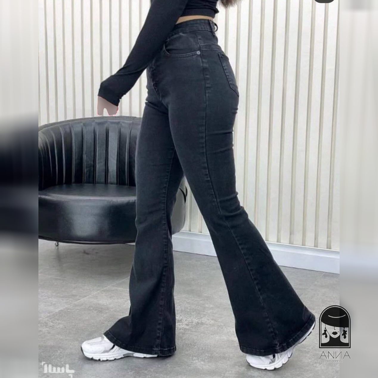 شلوار زنانه مدل جین بوتکات چینا جنس جین ترک فری سایز 36 38