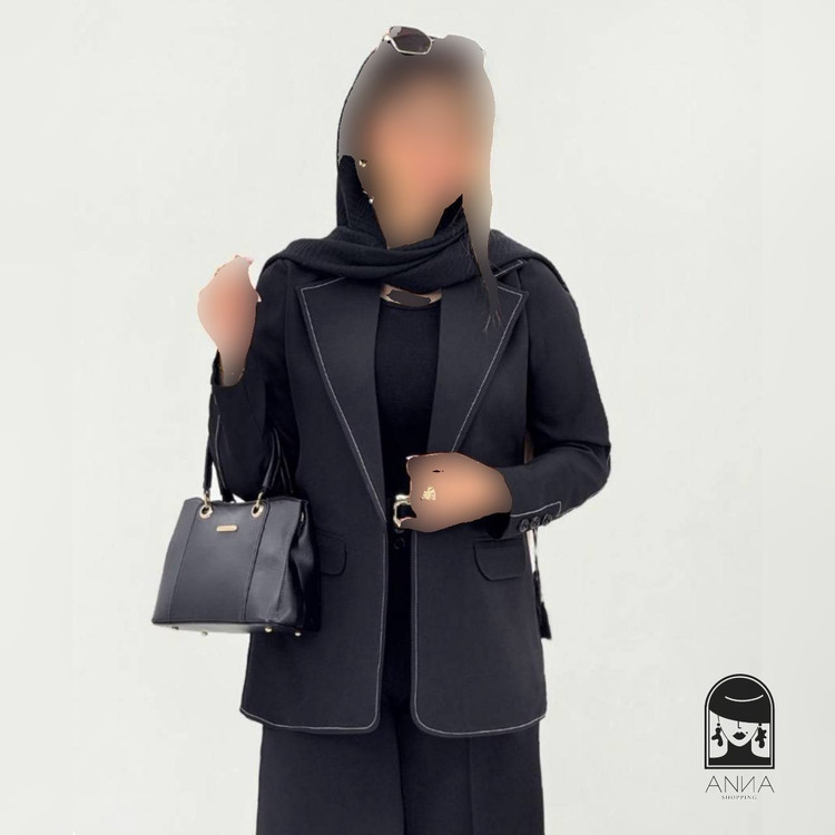 کت زنانه مدل جیران جنس کرپ مازراتی سایز ۱ تا ۲