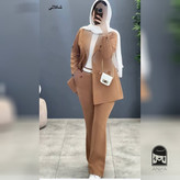 شلوار زنانه مدل شلوار نگین جنس کرپ مازراتی کج راه سایز ۱ تا ۲