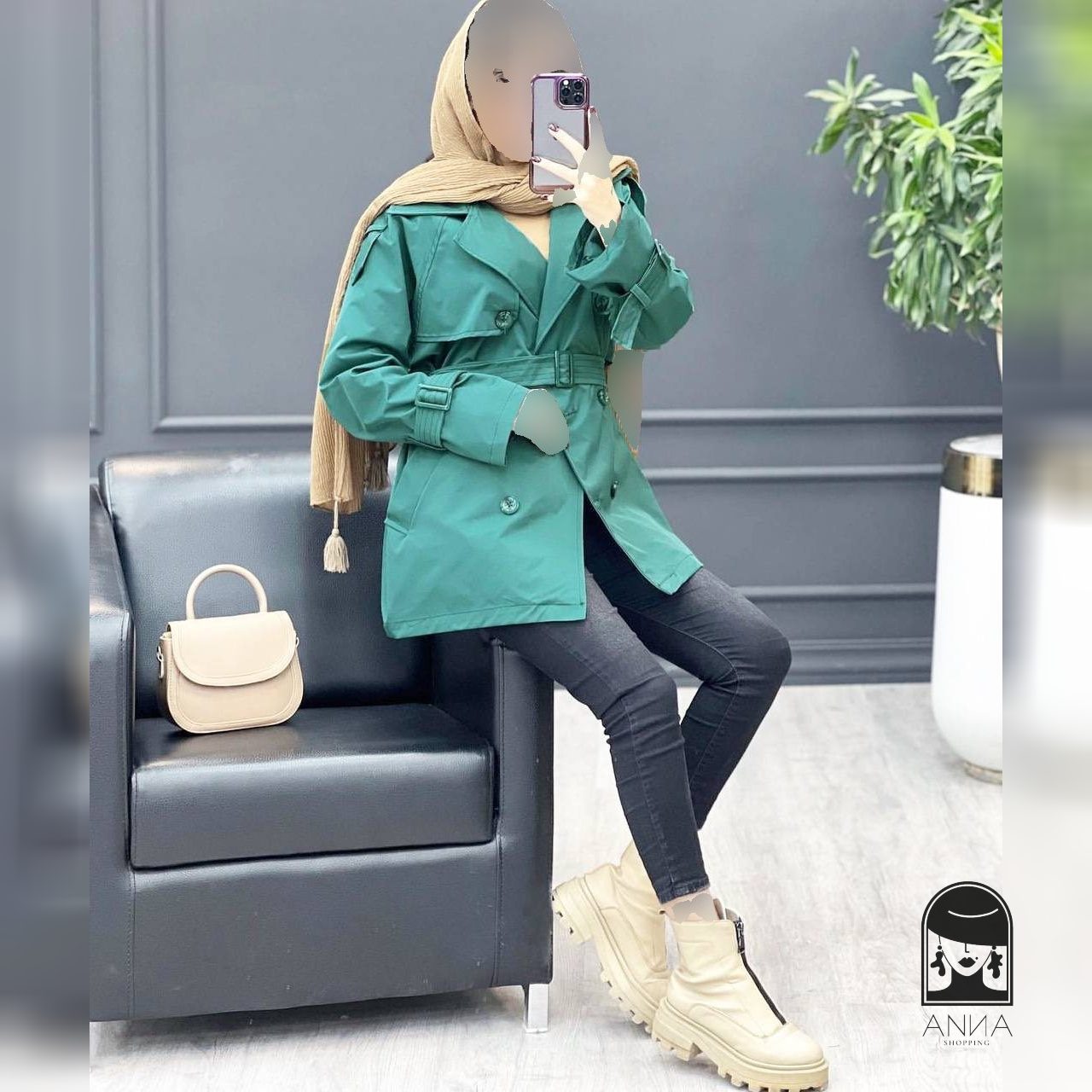 پوشاک زنانه مدل بارونی بیتا جنس کتان تی سی سایز ۱ تا ۲