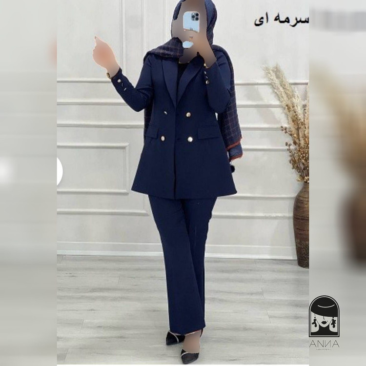 شلوار زنانه مدل شلوار نگین جنس کرپ مازراتی کج راه سایز ۱ تا ۲