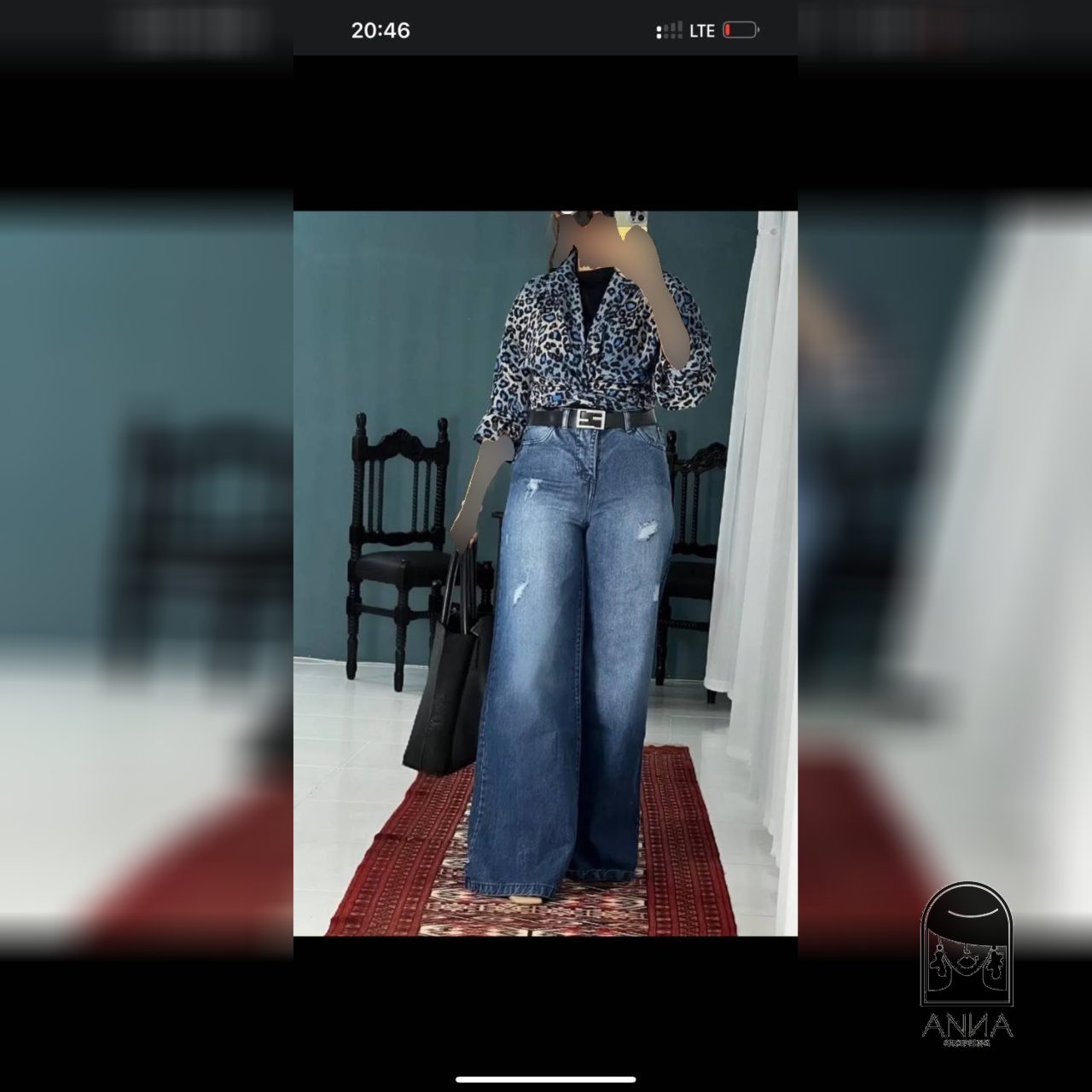 شلوار زنانه مدل جین فول بگ جنس جین سایز ۱ تا ۴۶