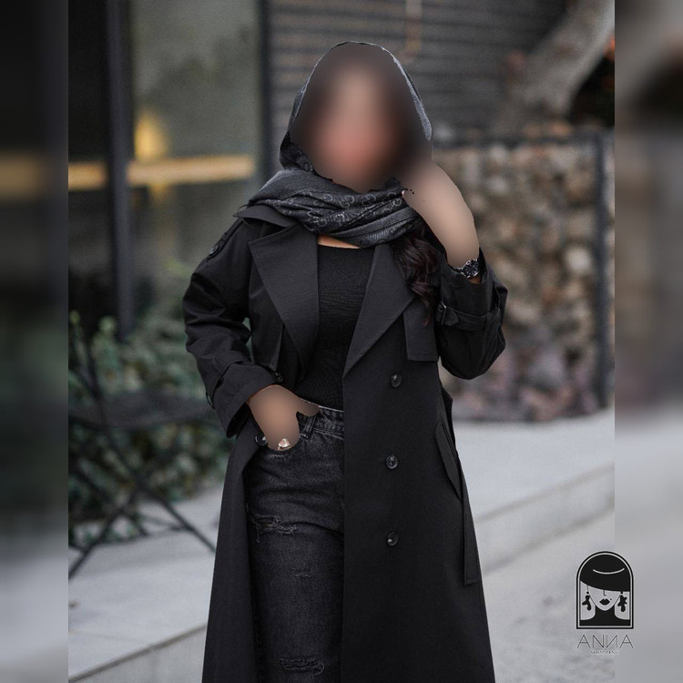 پوشاک زنانه مدل بارونی بلند استر دار جنس پرادو فری سایز 36 42