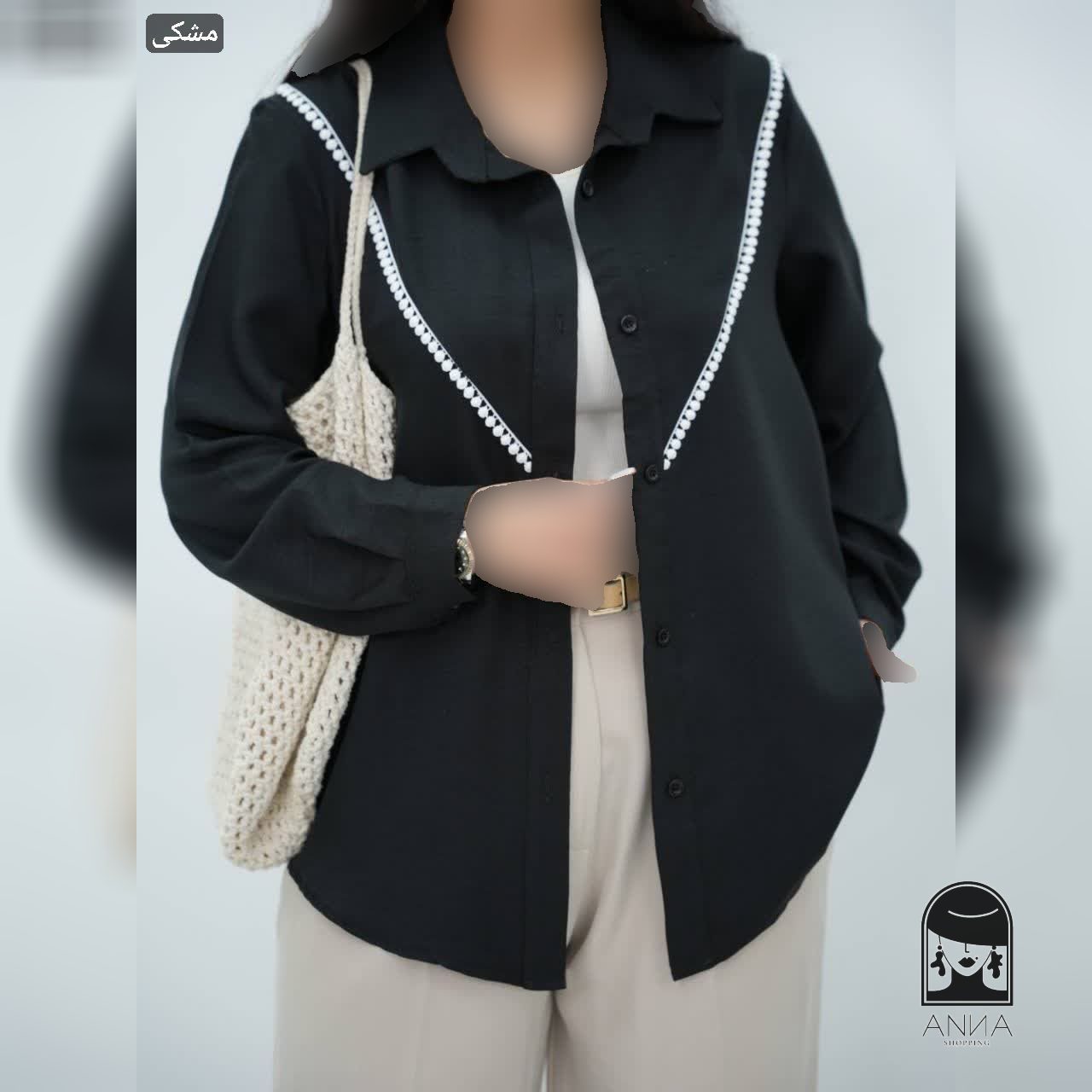 مانتو زنانه مدل حدیث جنس شانتون صوفیا لمه رگه دارخرجکار نوار عدسی دوزی شده فری سایز ۳۶تا۴۴