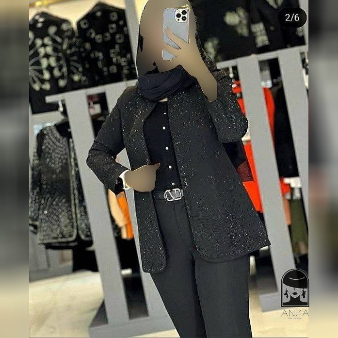 ست کت شلوار زنانه مدل مجلسی دیاموند جنس مازراتی گِرم بالا فری سایز 1 2