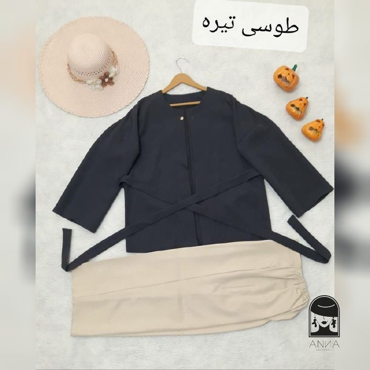 ست مانتو شلوار زنانه مدل شنیا جنس مازراتی فری سایز ۷۰تا ۷۲