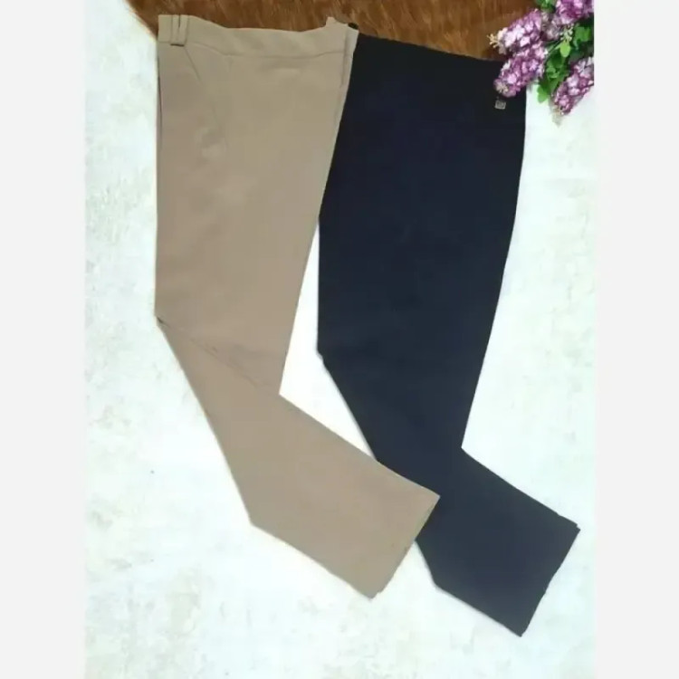 شلوار راسته اداری مازراتی دمپا ساده قد 90 تا 95 جنس مازراتی درجه یک رنگ مشکی و کرم سایز 38 تا 46