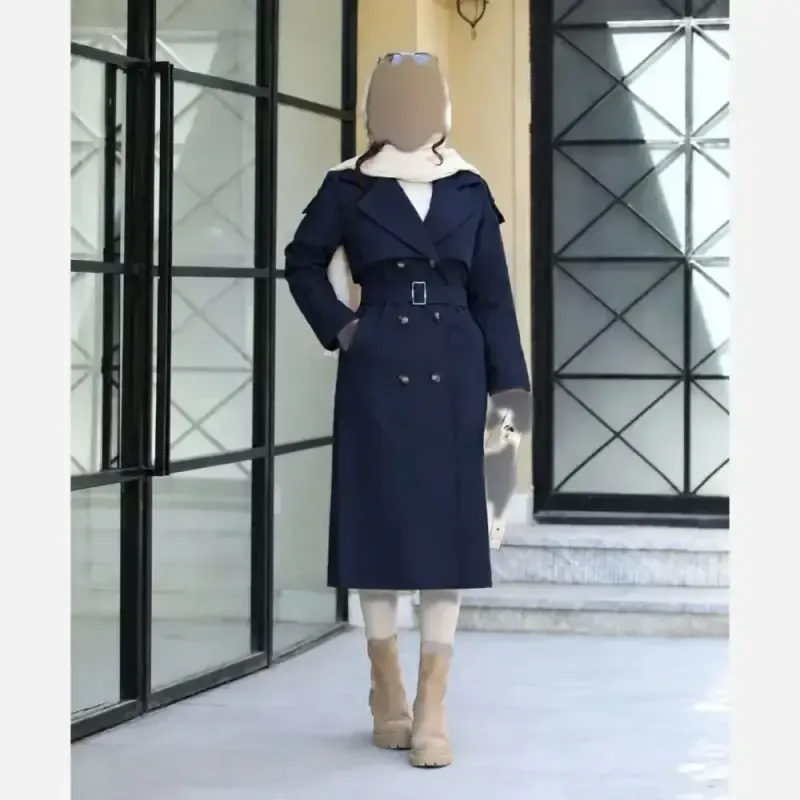 مدل باران پالتو زنانه پارچه سانتانا با پشتکتان آسترکشی کامل