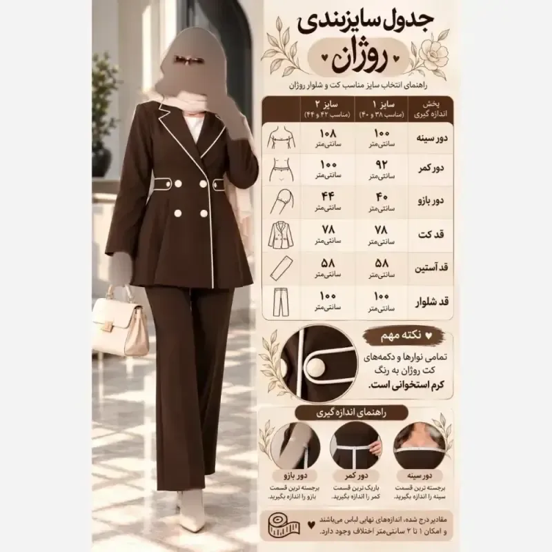 ست کت و شلوار زنانه کتان کج راه آوین