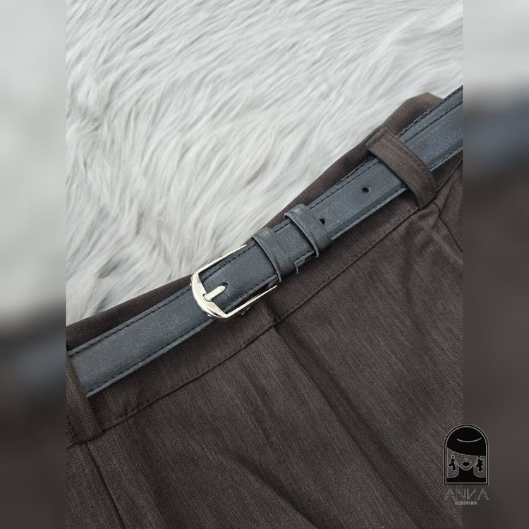 شلوار بگ زنانه مدل کمربندچرم جنس کارتیر سایز L