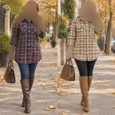 شکت پشمی موهردار ضخیم جیب صلیبی