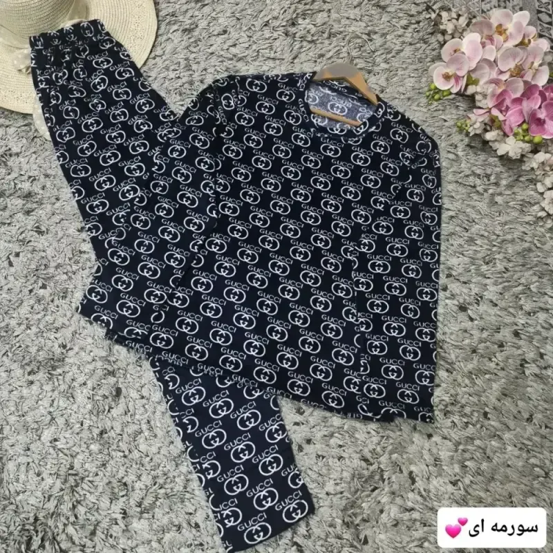 ست مخمل زنانه مدل گوچی نرم و لطیف فری سایز 38 تا 46