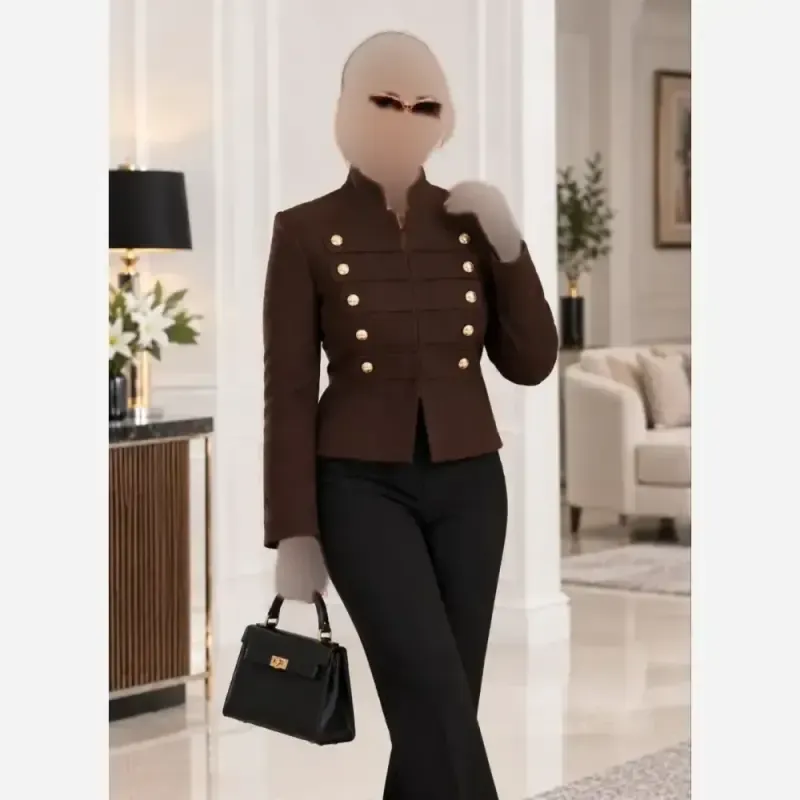 کت مخمل کبریتی زنانه مدل دریا