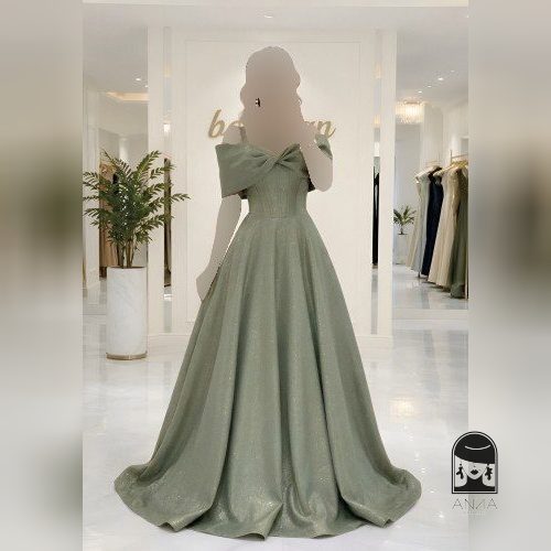 لباس مجلسی زنانه بلند مدل جانان مزون دوز