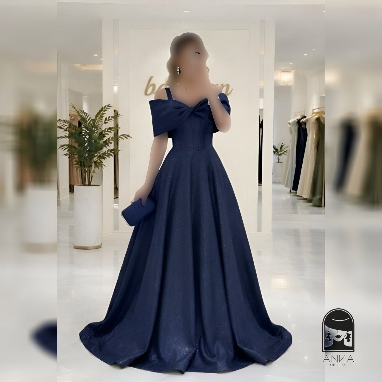 لباس مجلسی زنانه بلند مدل جانان مزون دوز