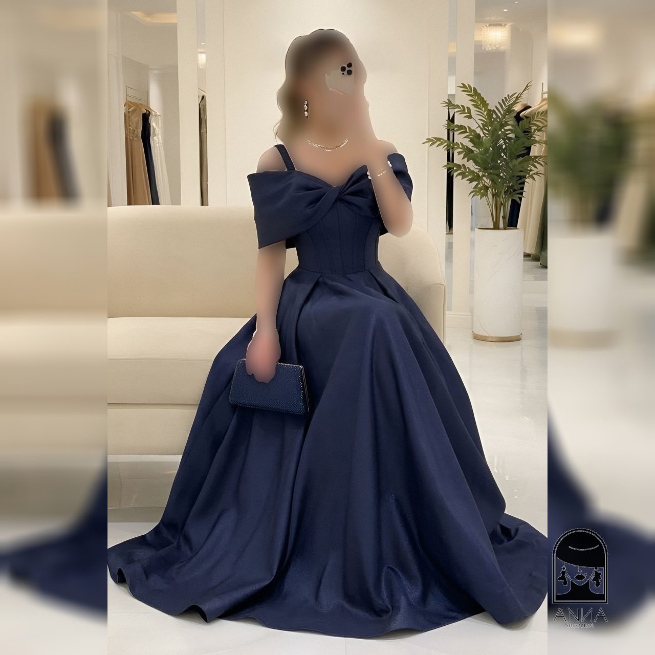لباس مجلسی زنانه بلند مدل جانان مزون دوز