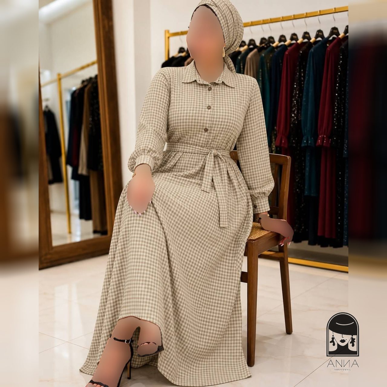 پوشاک زنانه مدل پیرهن پاییزه مهرزاد جنس مخمل شانل گرم بالا فری سایز