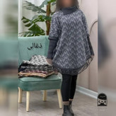 بافت زنانه مدل پانچ طرح برگی جنس و دوخت تضمینی فری سایز