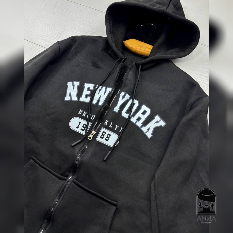 سویشرت زنانه مدل NY جنس دورس تو کرکی فری سایز