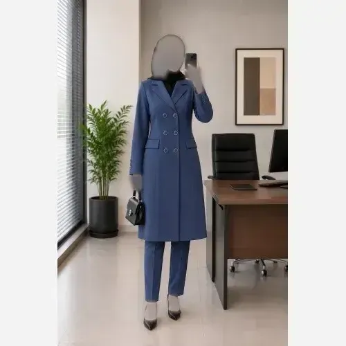 ست کت و شلوار اداری زنانه جنس پرشین درجه یک رنگبندی سایزبندی متنوع