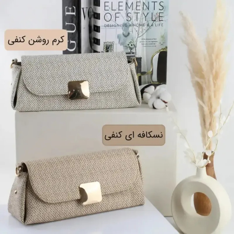 کیف پاسپورتی چرم مصنوعی زیپ و مگنت 30x14x9 سانتیمتر