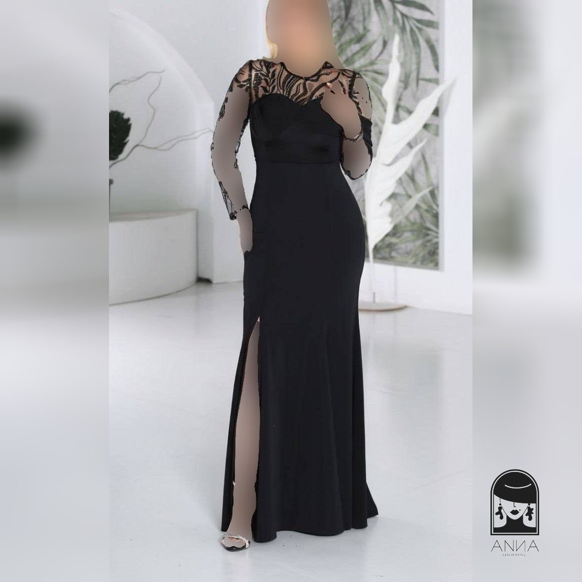 پوشاک زنانه مدل سونیا جنس پولک ملیله ای و قواصی گرم مزون دوزی شده با کاپ بالا سایز ۱ تا ۳