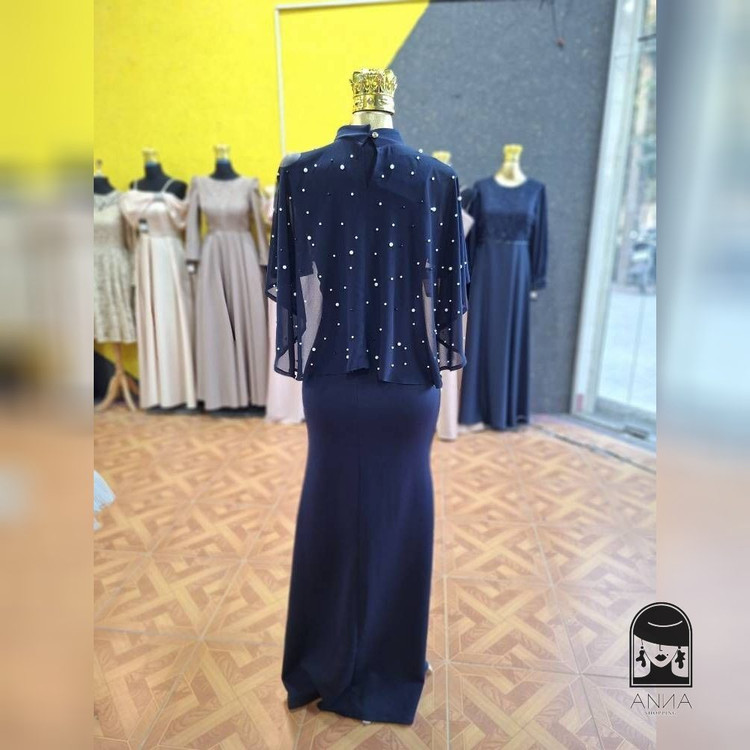 ماکسی زنانه مدل پریسیما جنس کرپ دالقیچ و حریر سایز ۱ تا ۳