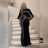 ماکسی زنانه مدل بهاره جنس دالقیچ و مروارید کوبی و نگین سایز ۱ تا ۳