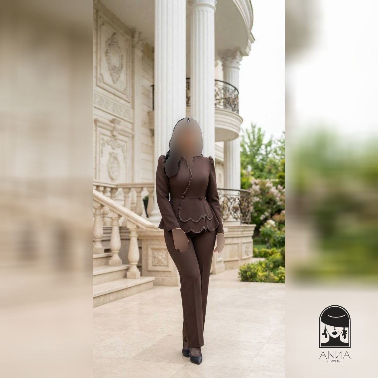 ست کت شلوار زنانه مدل ناهید جنس مازراتی سایز ۱ تا ۳