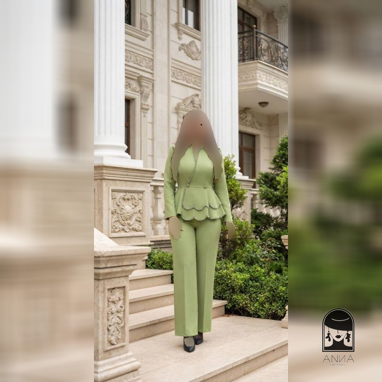 ست کت شلوار زنانه مدل ناهید جنس مازراتی سایز ۱ تا ۳