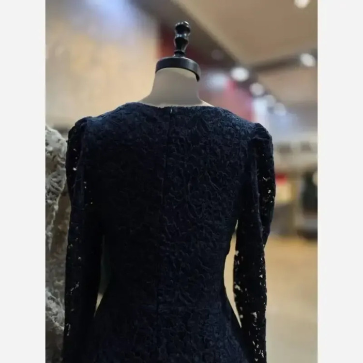 لباس مدل ملیکا گیپور مخمل درجه یک سایز 38 تا 48 رنگ مشکی قهوه ای سرمه ای