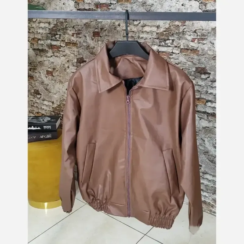 کت چرم زنانه مدل ژوانا فری سایز 38 تا 44 چرم وارداتی استرکشی شده
