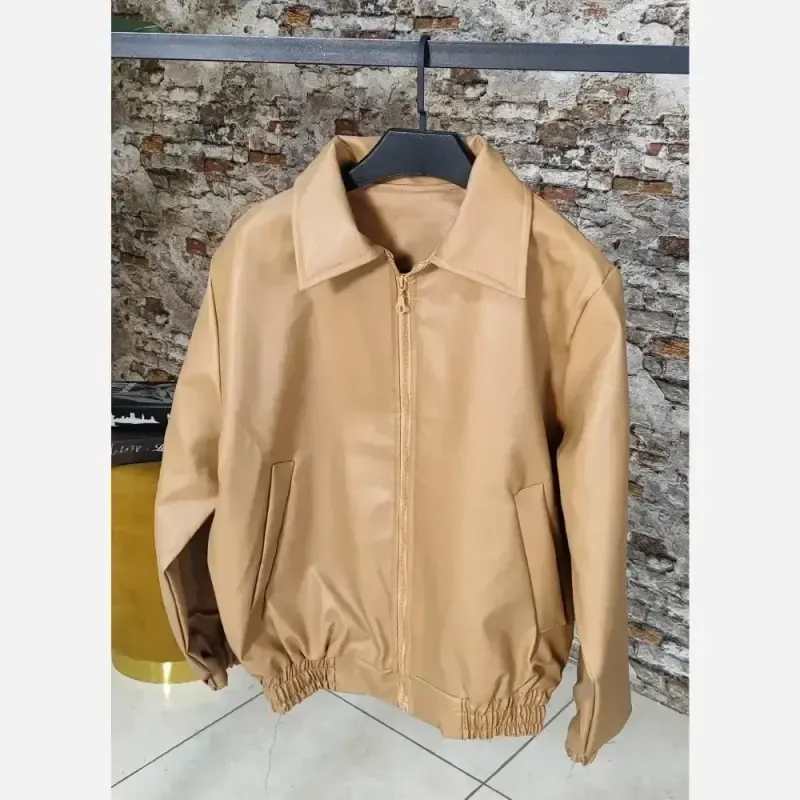 کت چرم زنانه مدل ژوانا فری سایز 38 تا 44 چرم وارداتی استرکشی شده