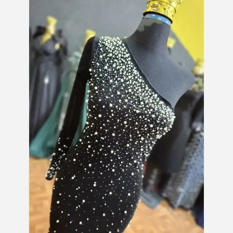 ماکسی مروارید رومی مخمل زنانه