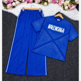 ست تیشرت شلوار balenciaga گلکسی نخ پنبه سایز 38 تا 48