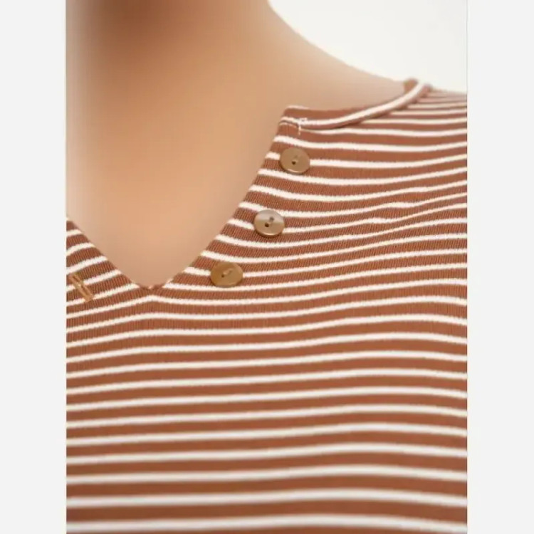 بلوز سه دکمه پنبه لاکرا فری سایز زنانه