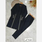 مانتو شلوار اداری مدل بهار ساده جنس پرشین رنگبندی متنوع