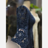 مدل بیده گلدار زنانه سایز 36 تا 46 رنگ مشکی سرمه آسمونی