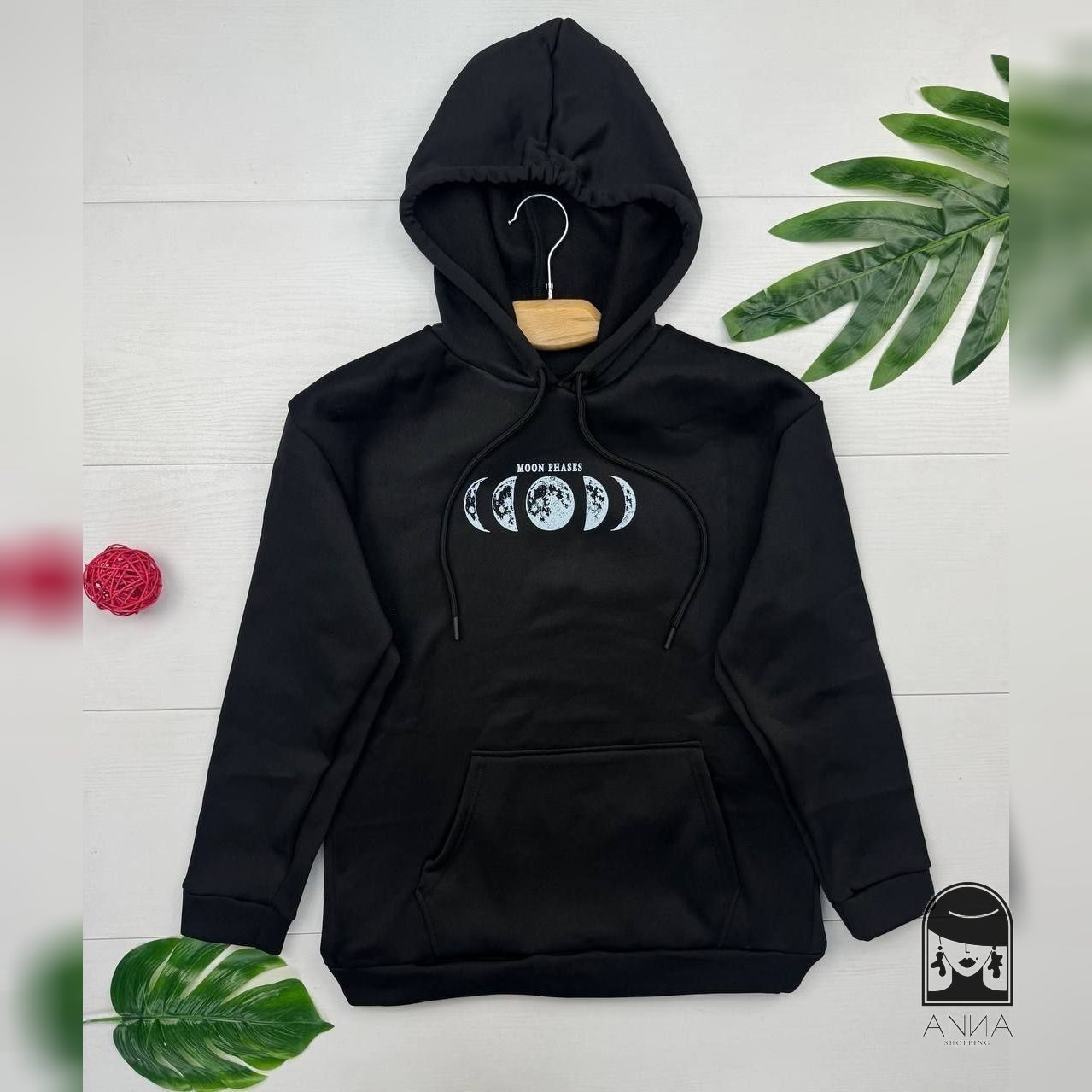 هودی زنانه مدل moon phases جنس دورس تو کرکی فری سایز