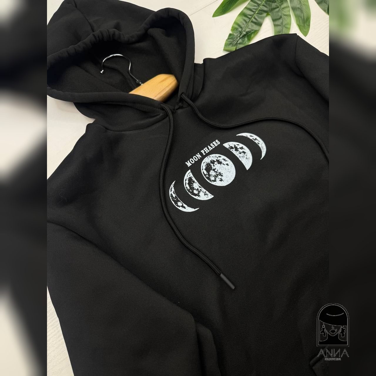 هودی زنانه مدل moon phases جنس دورس تو کرکی فری سایز