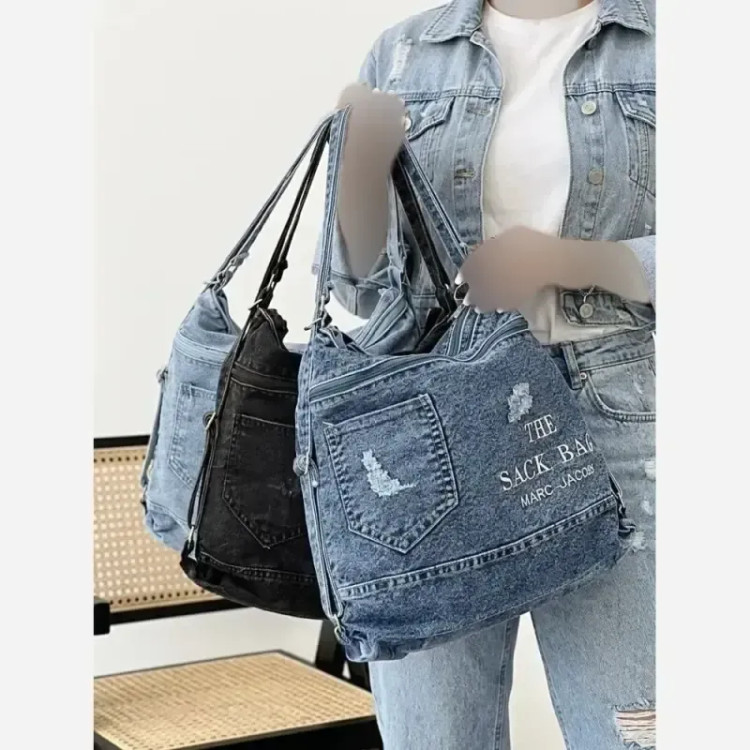 کیف جین 3 کاره لی خارجی ابعاد 35 در 35 در 10 سانت رنگ بندی متنوع