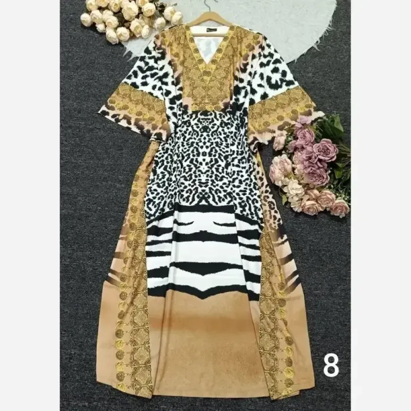 پیراهن عبایی مجلسی الیزه نگین دار درجه یک فری سایز