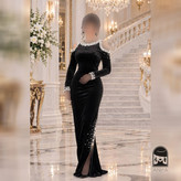 ماکسی زنانه مدل لیانا جنس مخمل مرواریدی سایز ۱ تا ۳
