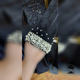 ماکسی زنانه مدل لنا گردنبندی جنس مخمل مرواریدی سایز ۱ تا ۳