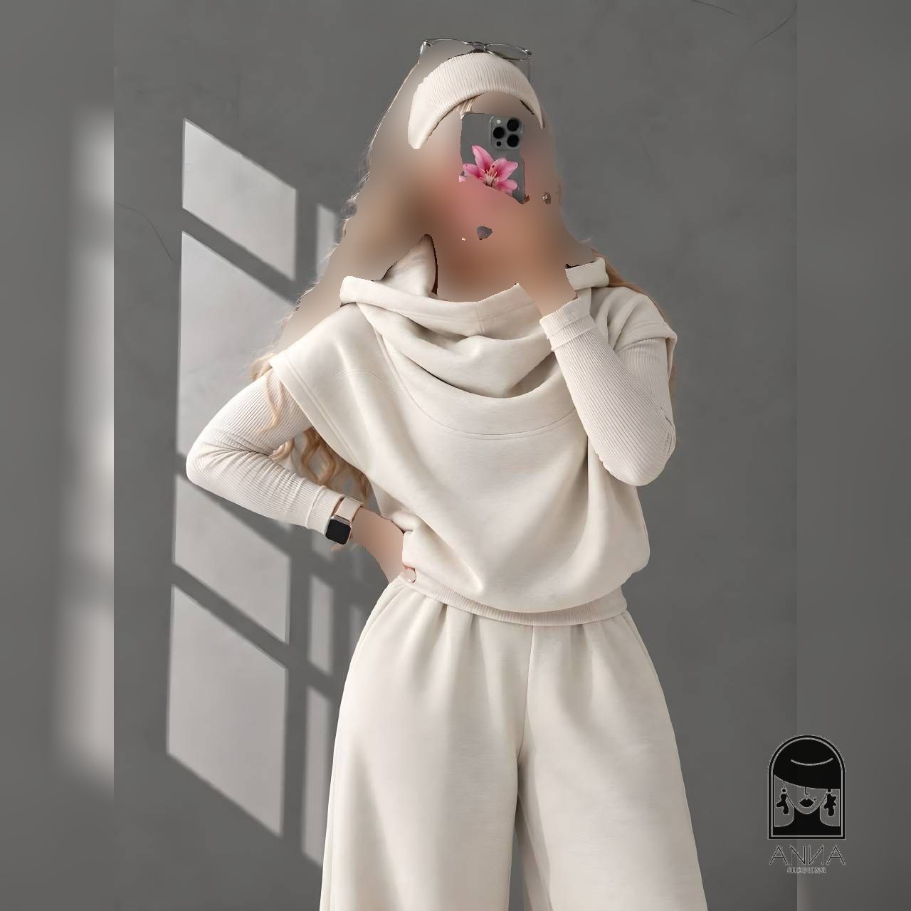 شلوار زنانه مدل دو یقه جنس دورس تو کرک ضخیم سایز ۱ تا ۲
