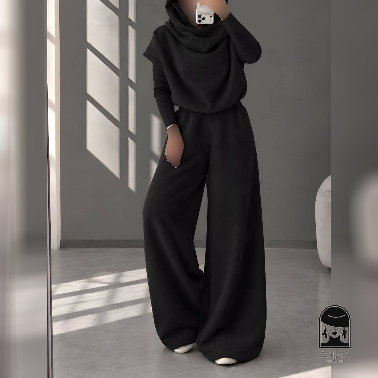 شلوار زنانه مدل دو یقه جنس دورس تو کرک ضخیم سایز ۱ تا ۲