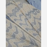 ست کت و شلوار مجلسی زنانه جنس گیپور دانتل و شلوار مازراتی