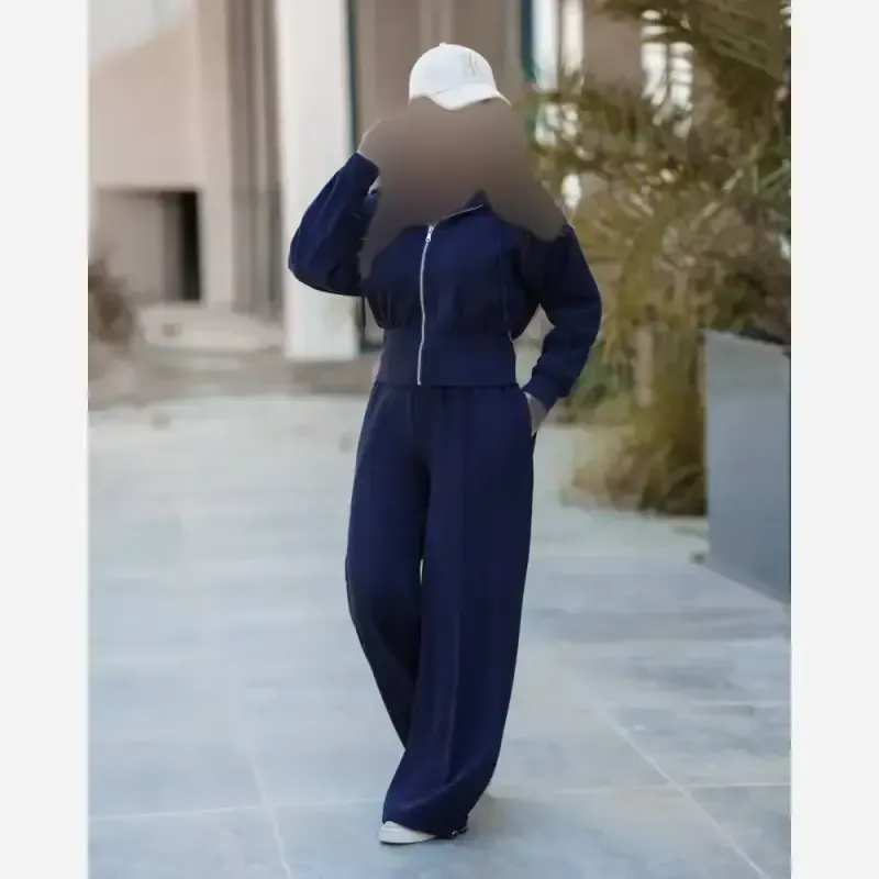 ست پاییزی زنانه ضخیم و گرم هودی کلاهدار و شلوار جاگر یا بگ فریسایز فوتر اویشو دورو