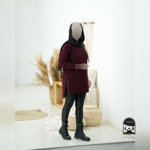 تونیک زنانه جنس بافت اکریلیک فری سایز 38 تا 48