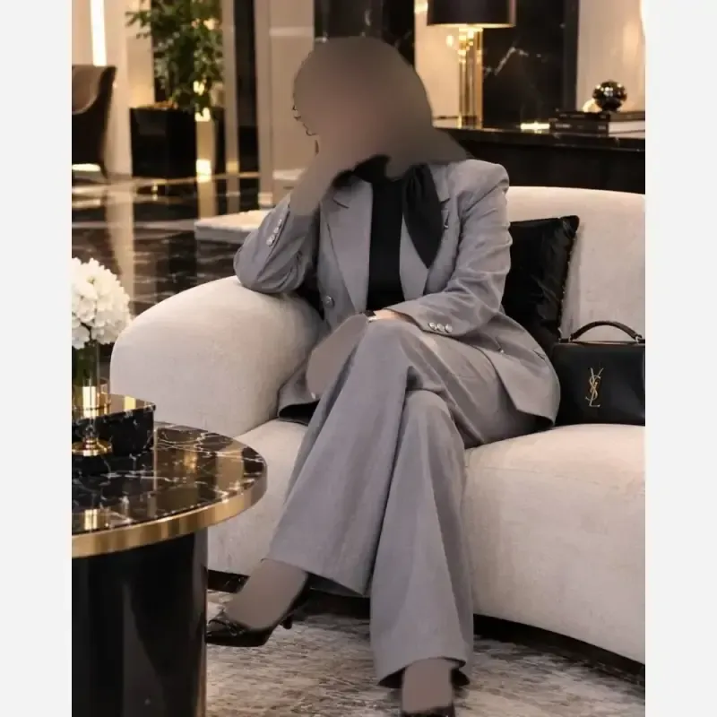 کت و شلوار زنانه مدل بانو جنس هرمس سایز 36 تا 44